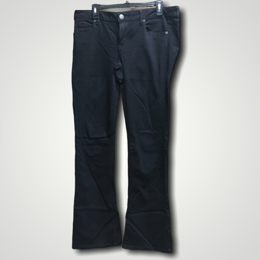 American Eagle Skinny Kick Black Jeans Sz 14 Long